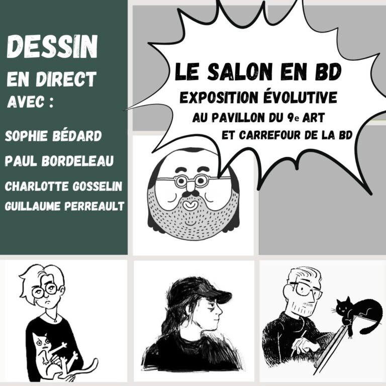 Dessin en direct avec Guillaume Perreault