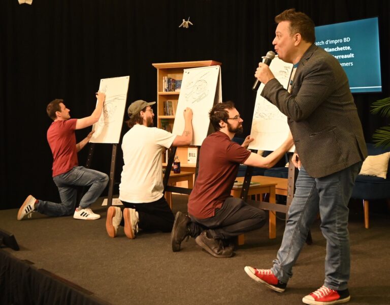 Grand match d&rsquo;impro BD avec Freg, Dom Pellet